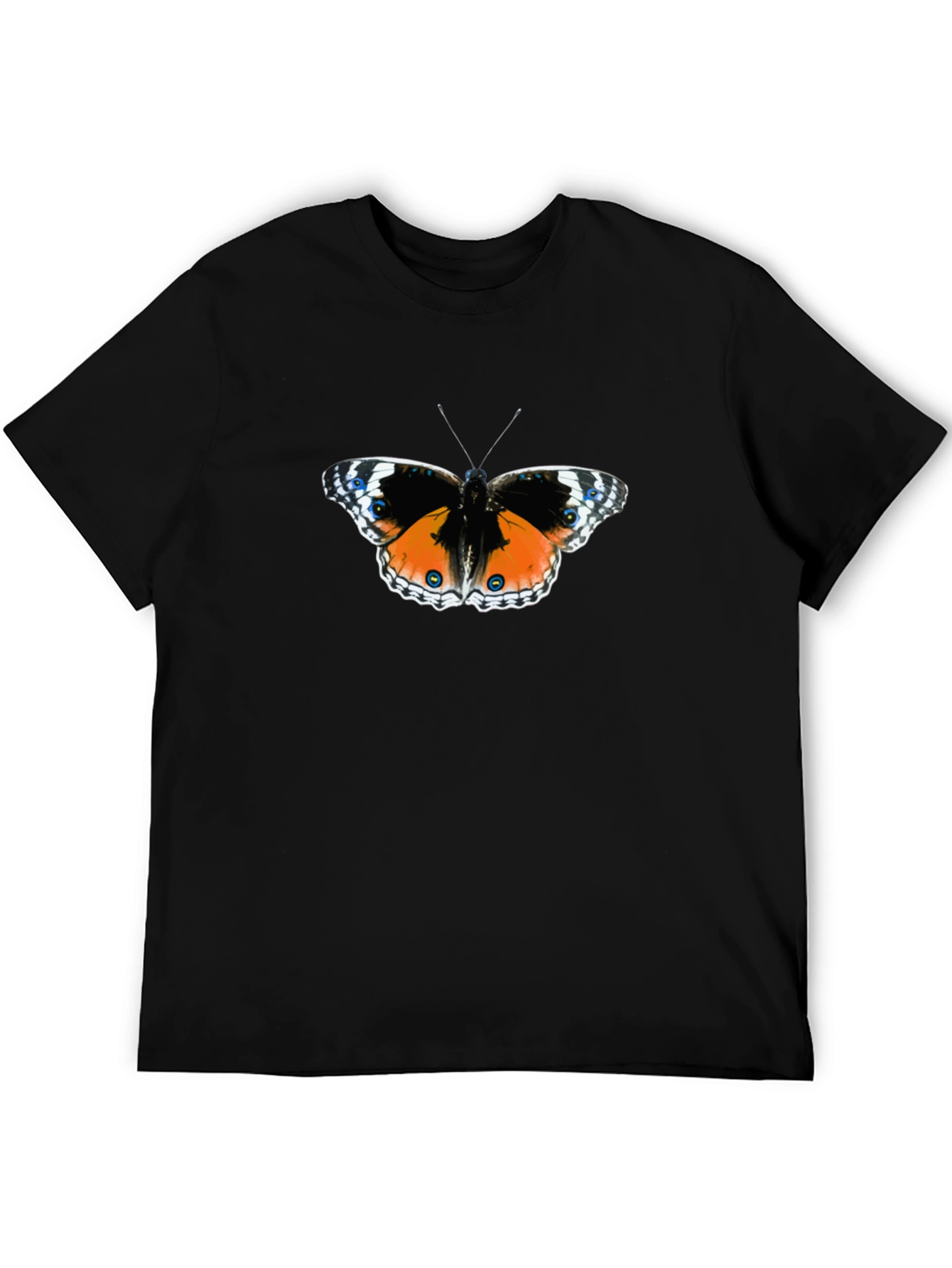 Butterfly Graphic Tee - Black Cotton Comfort