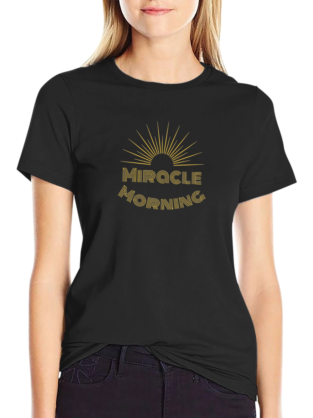 Miracle Morning Graphic Tee - Black