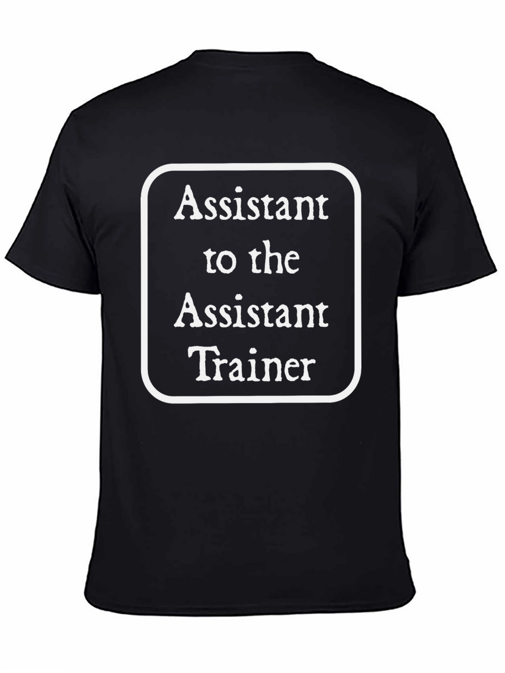 Assistant to the Assistant Trainer Black T-Shirt