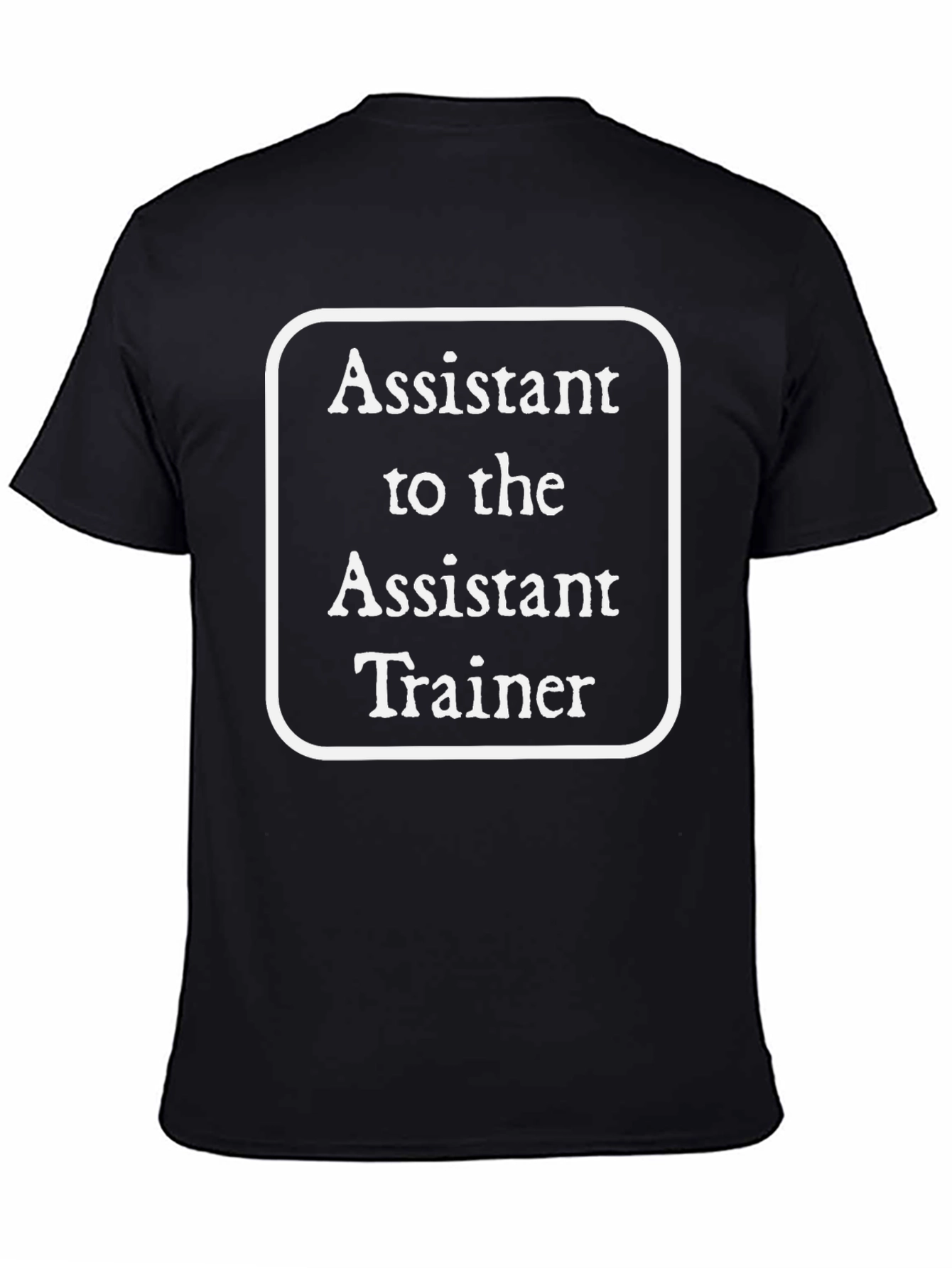 Assistant to the Assistant Trainer Black T-Shirt