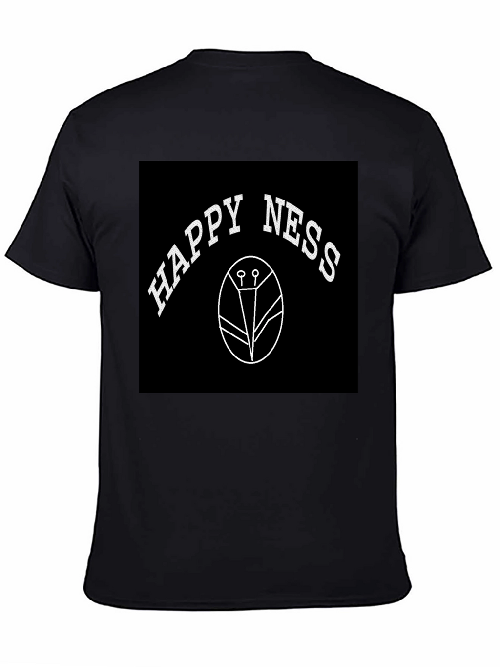 Happiness T-Shirt - Black Graphic Tee