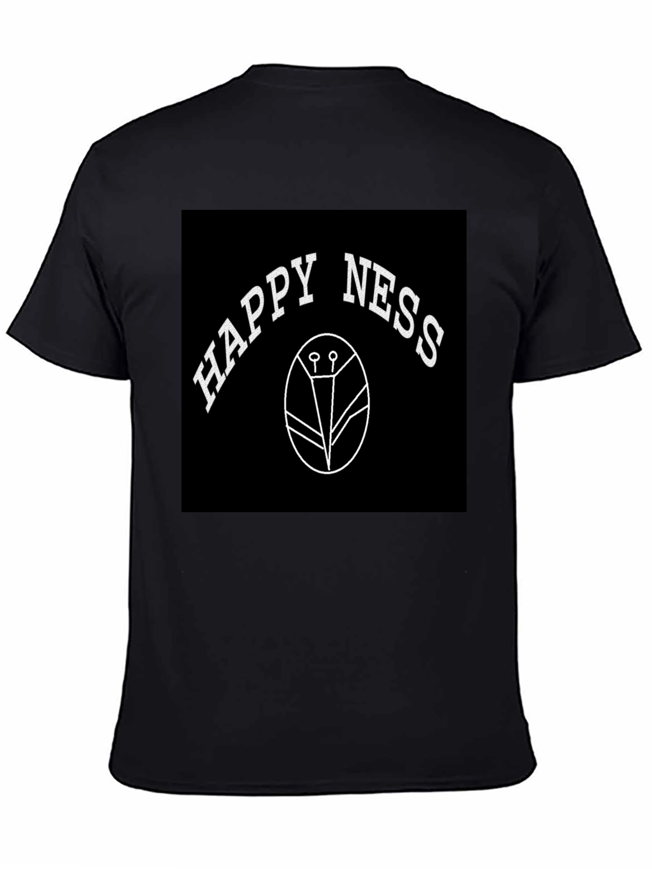 Happiness T-Shirt - Black Graphic Tee
