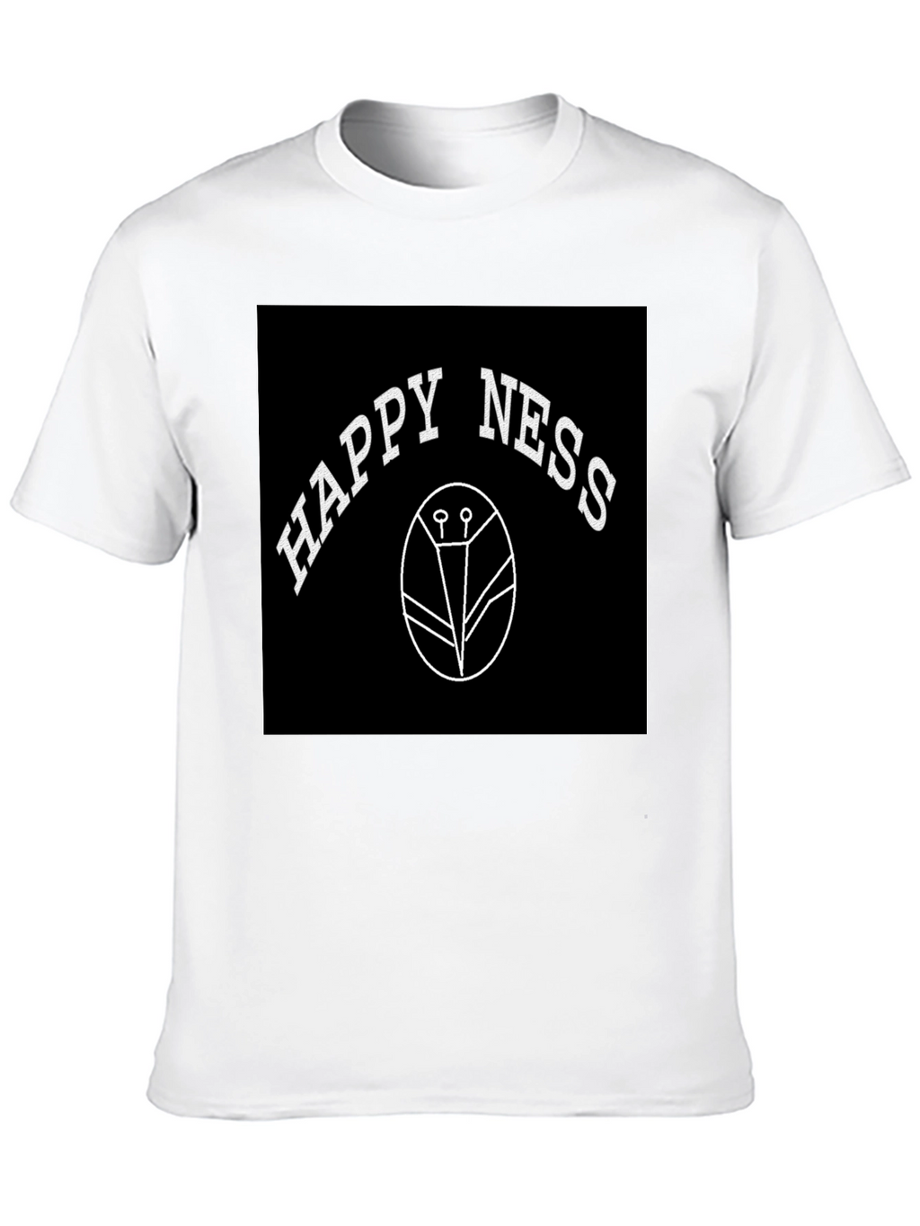Happiness T-Shirt - Black Graphic Tee