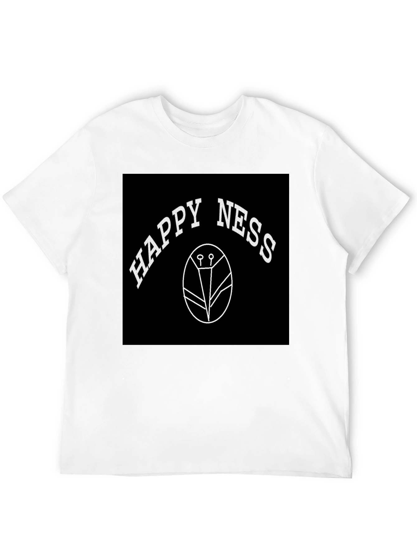 Happiness T-Shirt - Black Graphic Tee