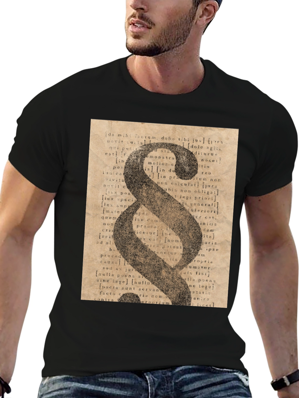 Paragraph Symbol T-Shirt - Law & Legal Print