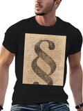 Paragraph Symbol T-Shirt - Law & Legal Print