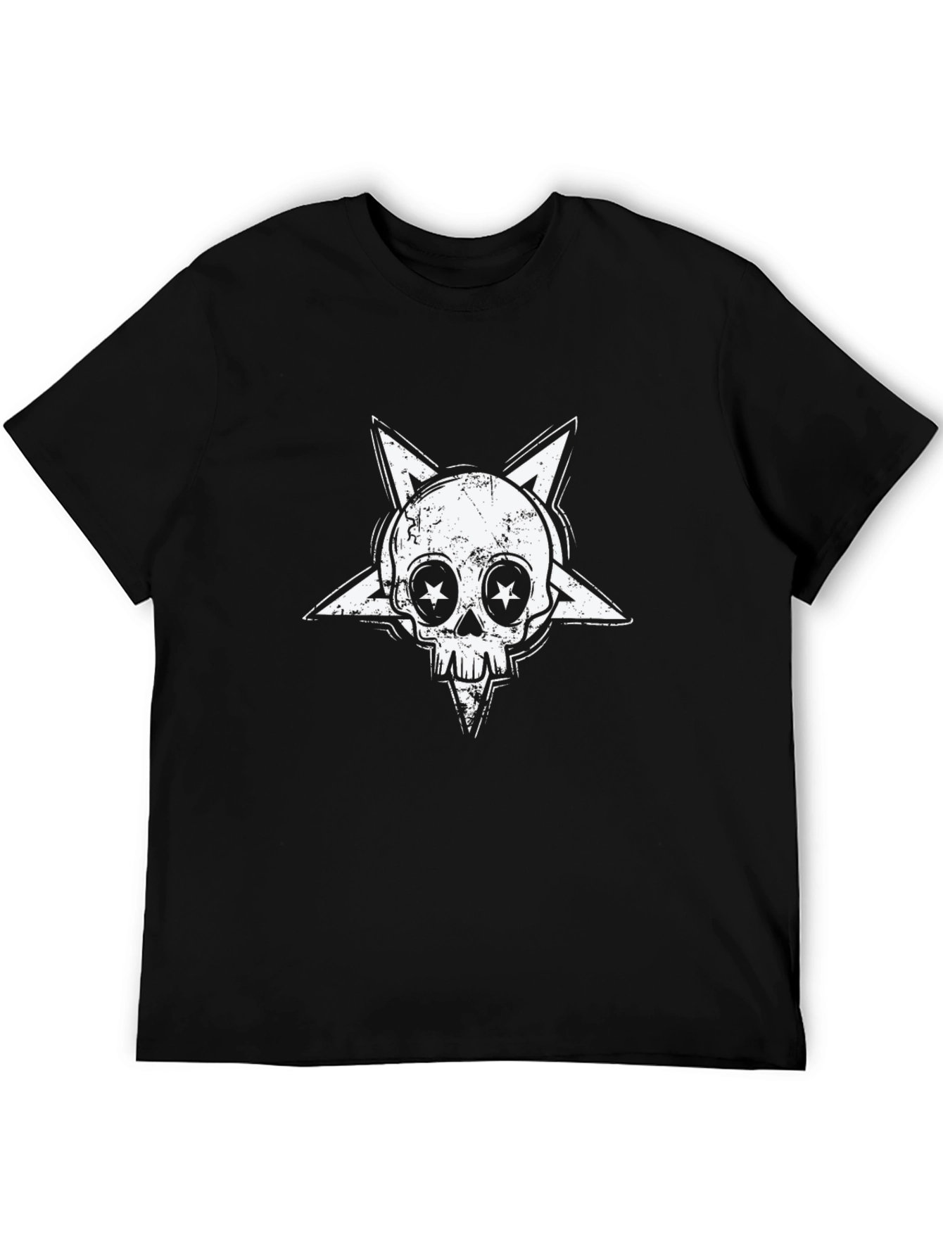 Skull Star Graphic Tee - Rock Style Cotton T-Shirt