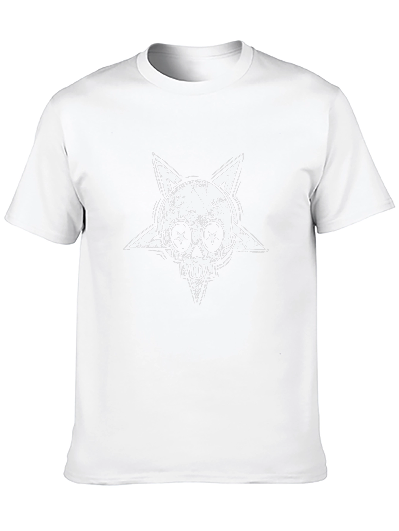 Skull Star Graphic Tee - Rock Style Cotton T-Shirt