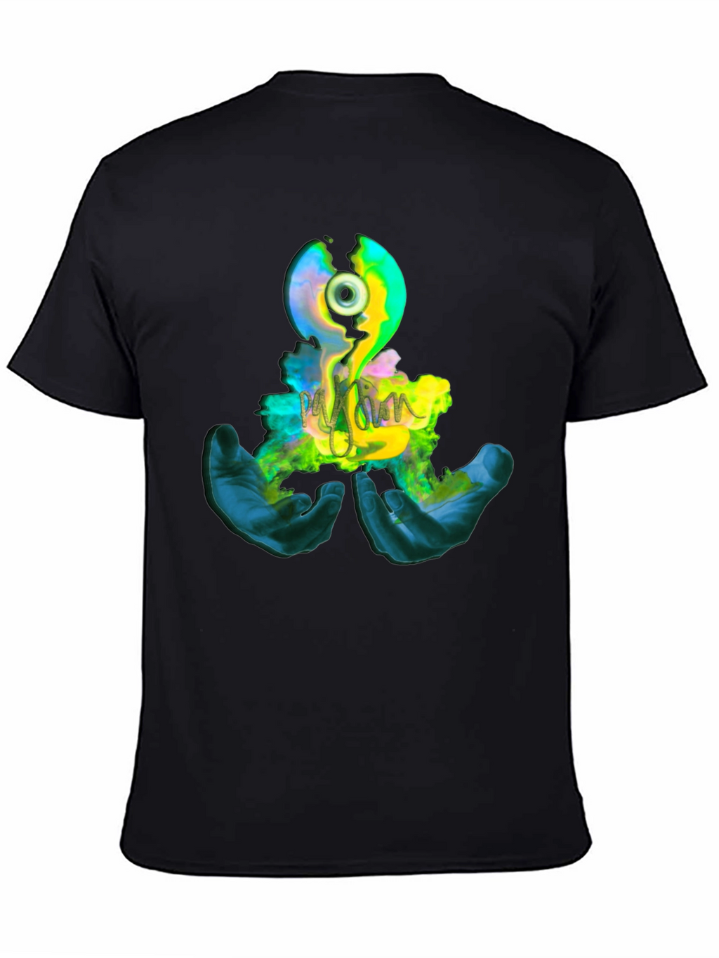 Eye Graphic Print Black T-Shirt
