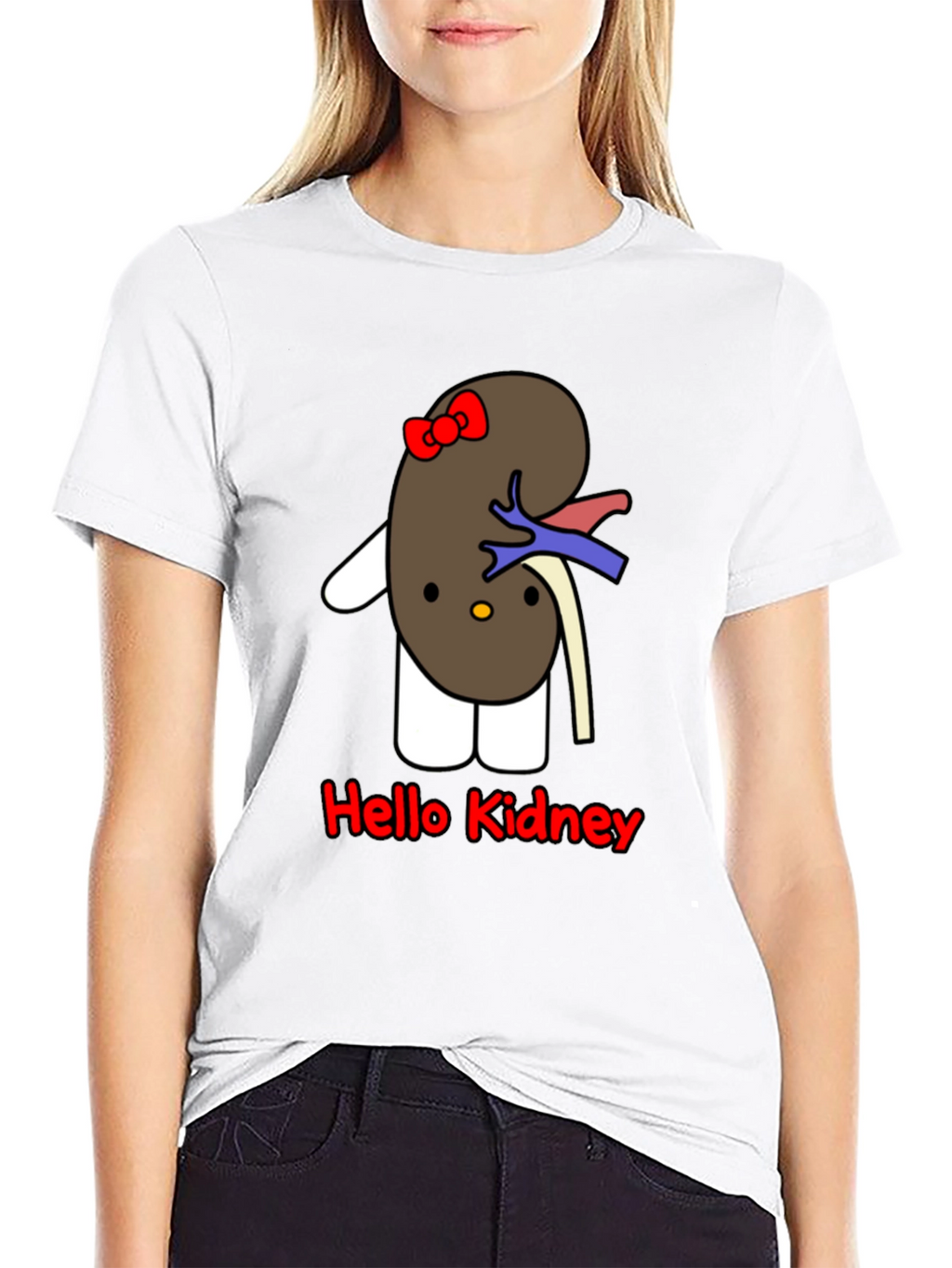 Hello Kidney T-Shirt - Unique Cartoon Design