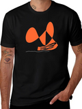 Abstract Orange Graphic Tee