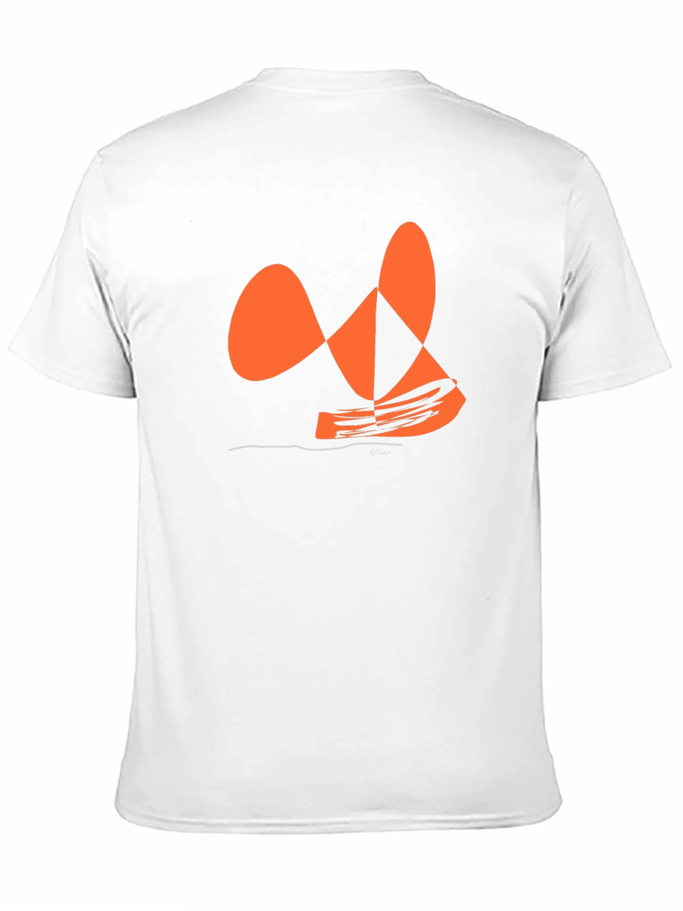 Abstract Orange Graphic Tee