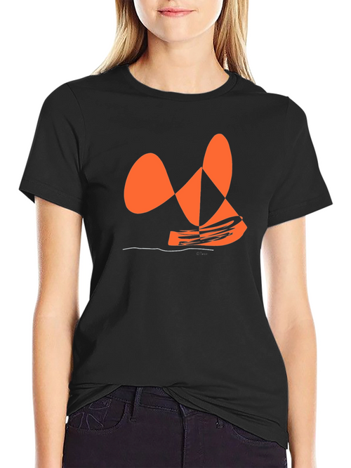 Abstract Orange Graphic Tee