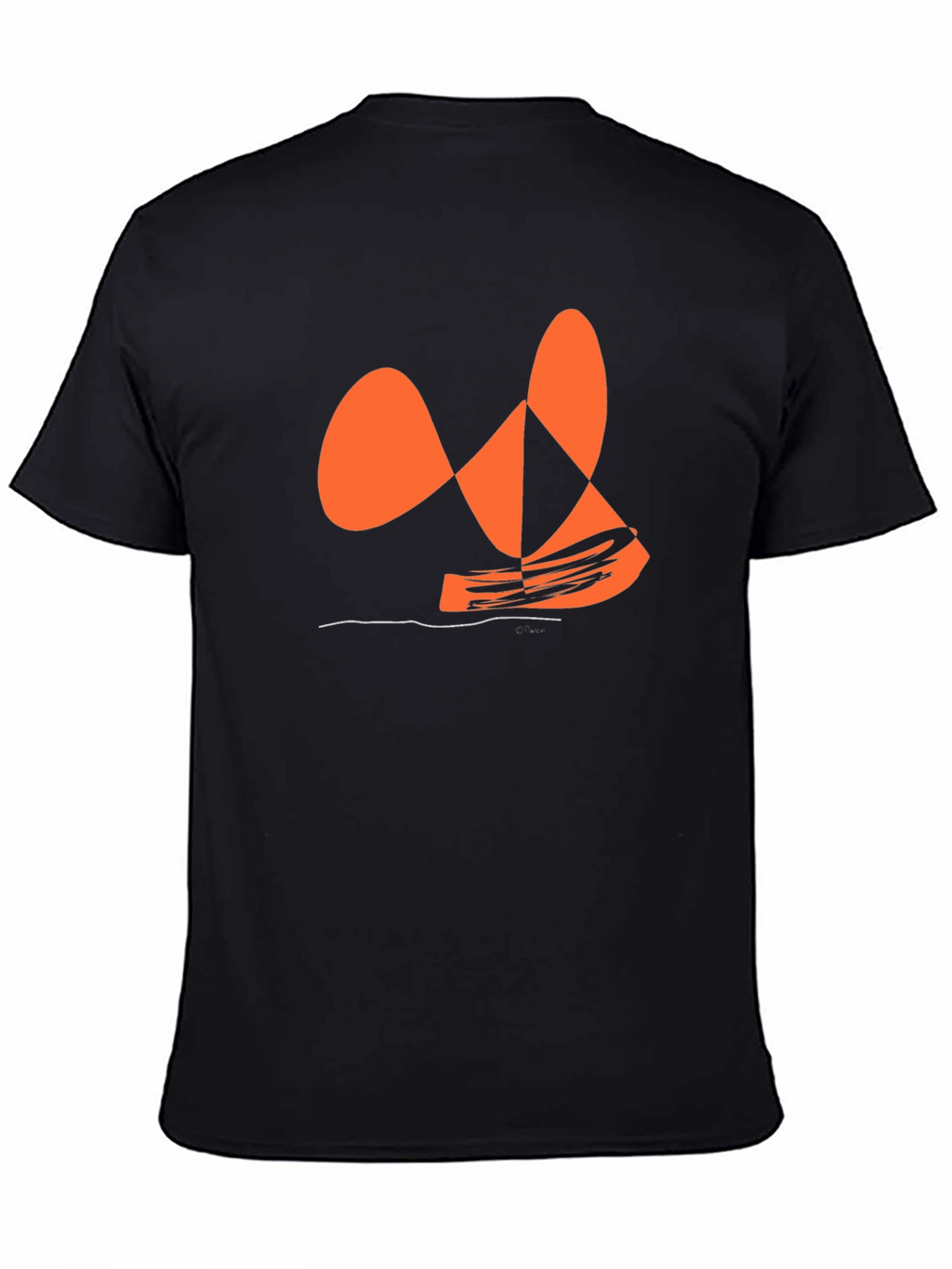 Abstract Orange Graphic Tee