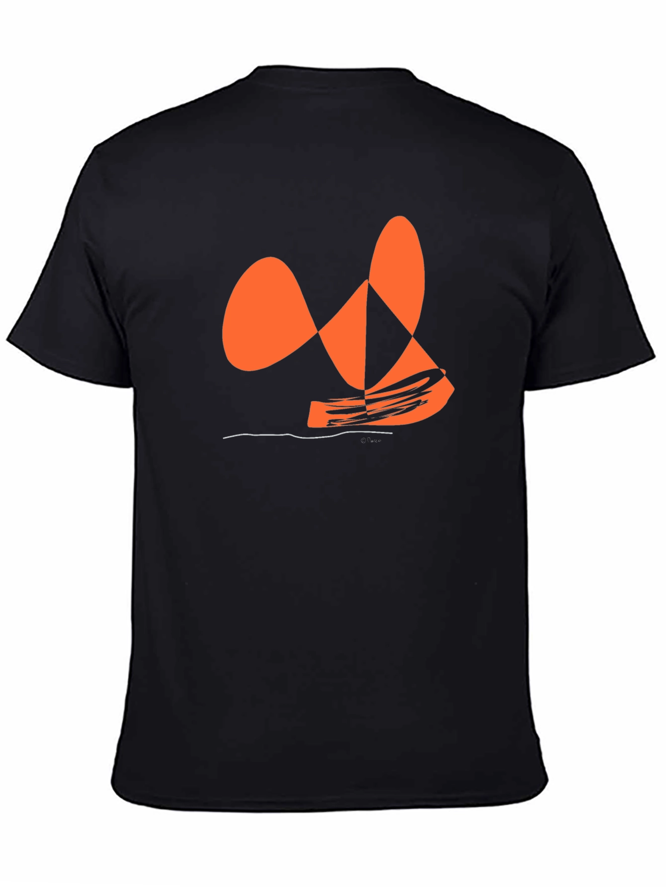 Abstract Orange Graphic Tee