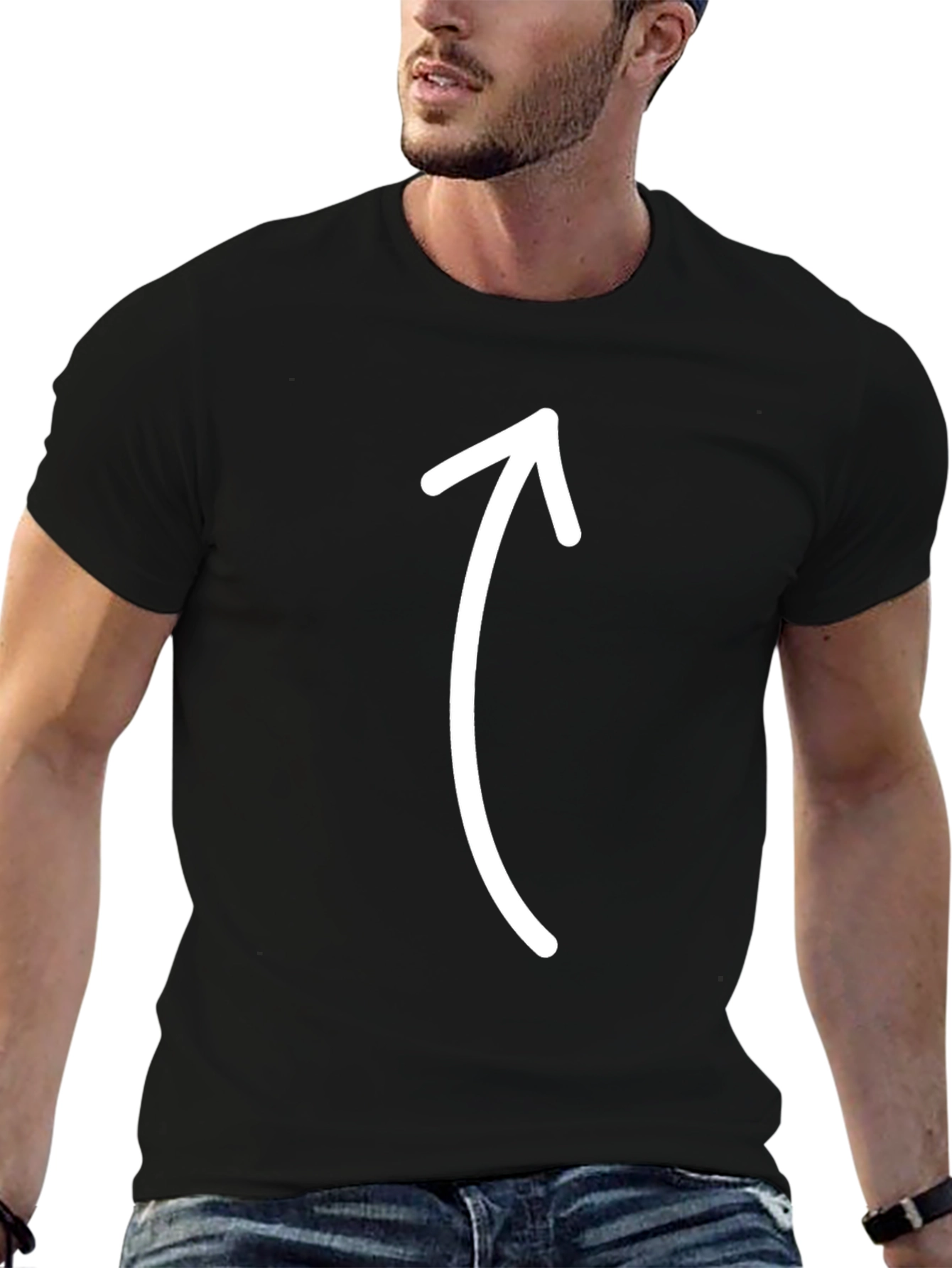 Arrow Up T-Shirt - Stylish Graphic Tee