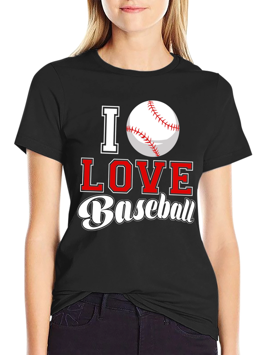 I Love Baseball Graphic Tee