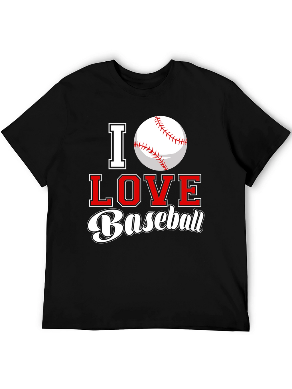 I Love Baseball Graphic Tee