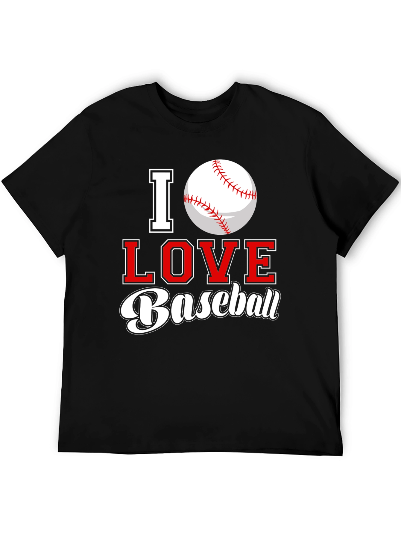 I Love Baseball Graphic Tee