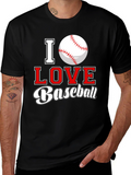 I Love Baseball Graphic Tee