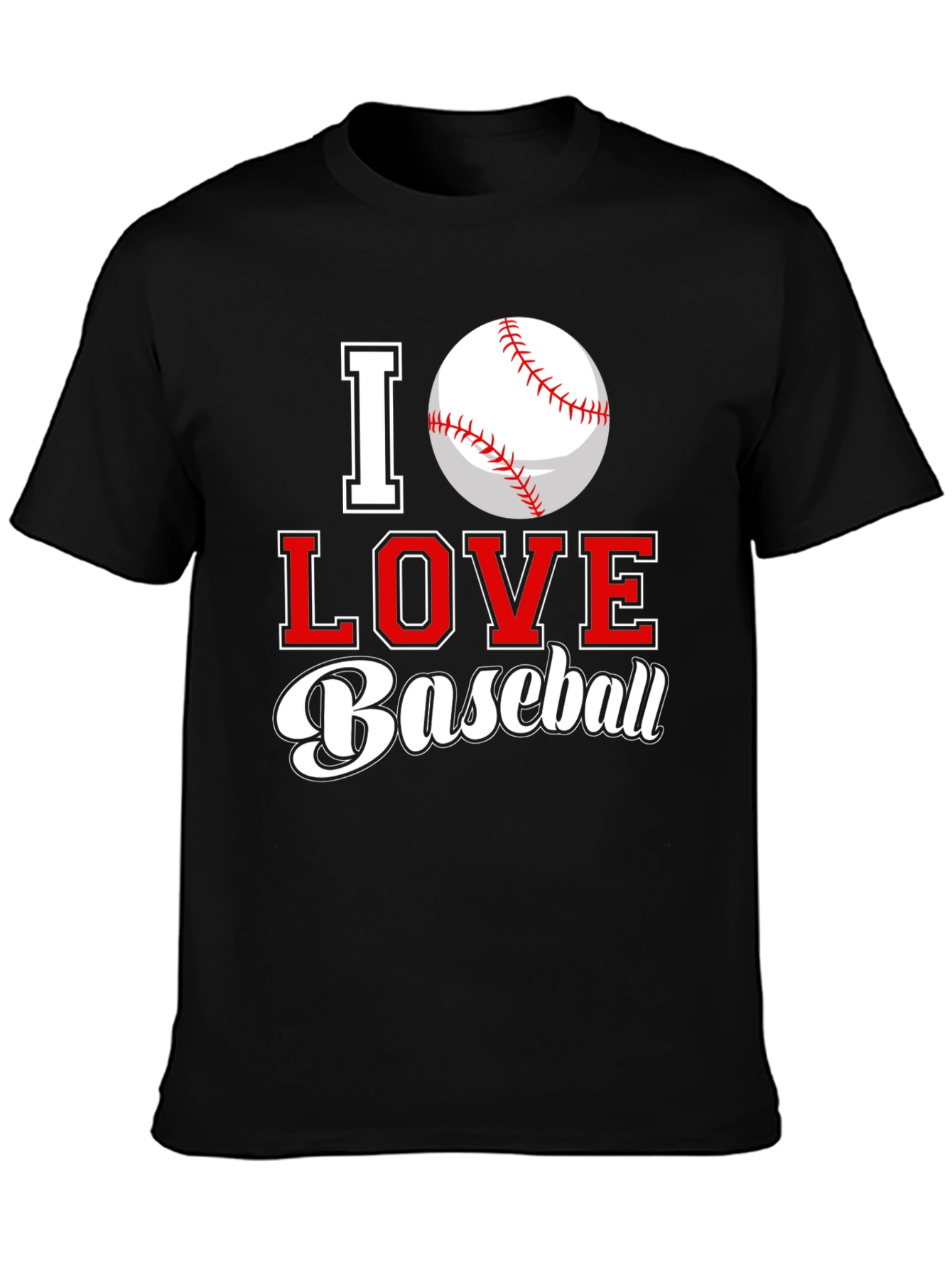 I Love Baseball Graphic Tee
