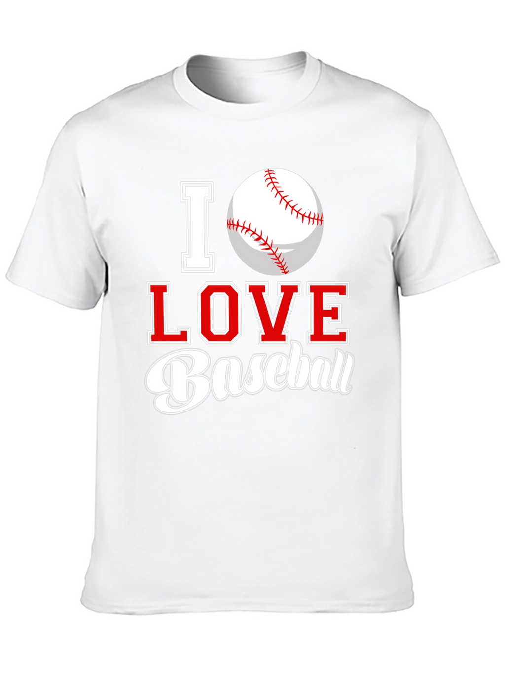 I Love Baseball Graphic Tee