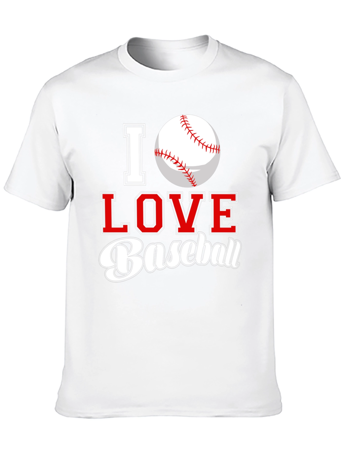 I Love Baseball Graphic Tee