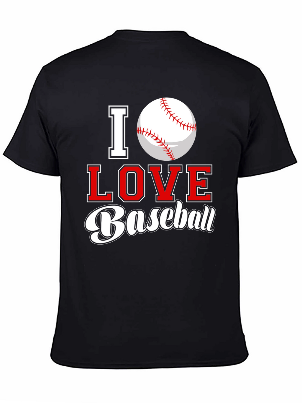 I Love Baseball Graphic Tee