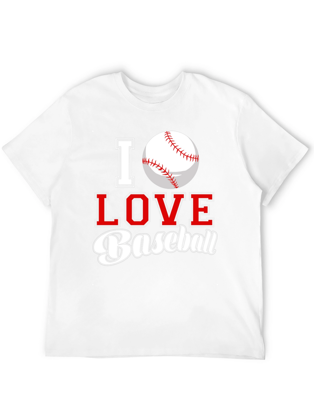 I Love Baseball Graphic Tee