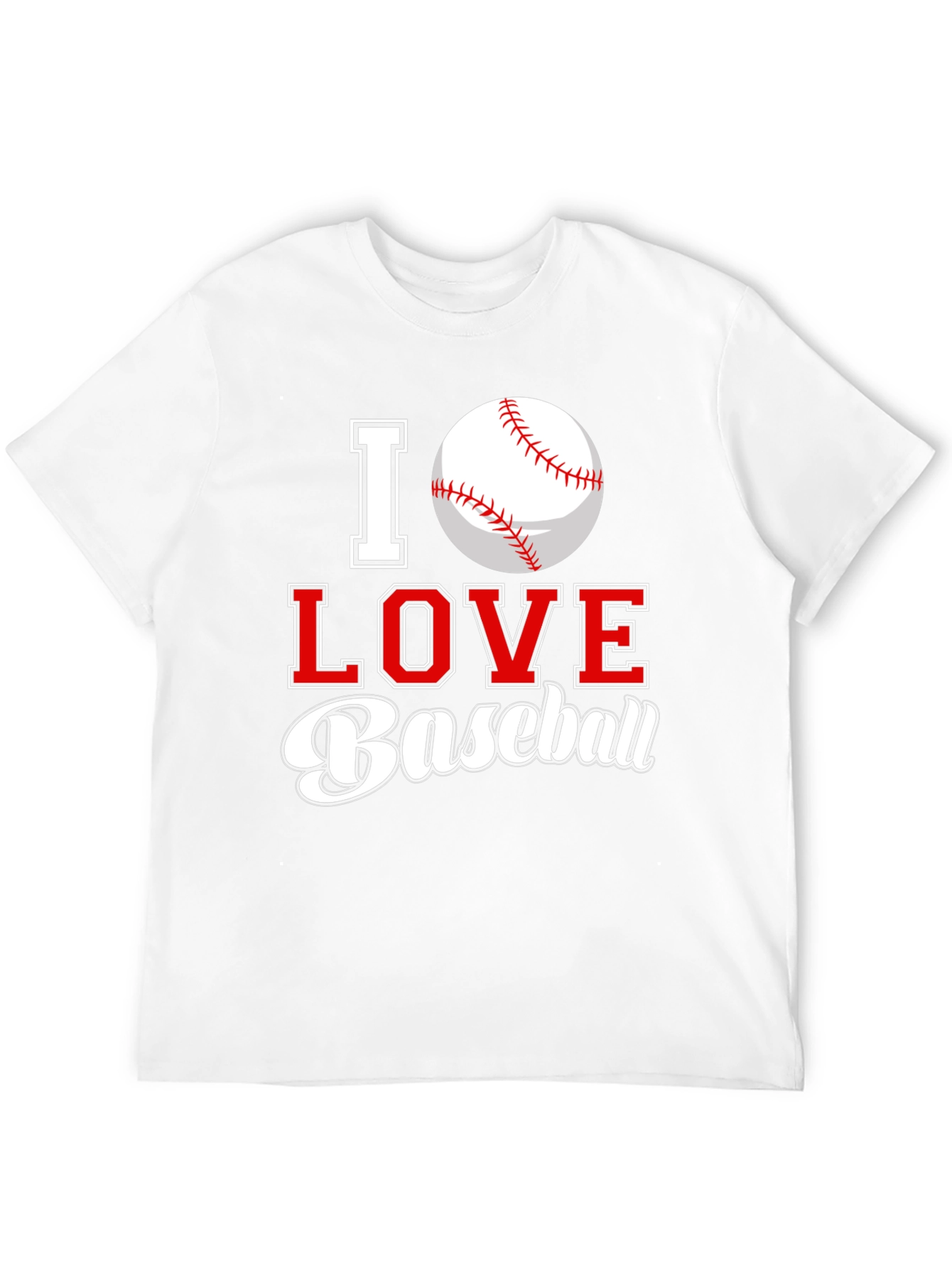 I Love Baseball Graphic Tee