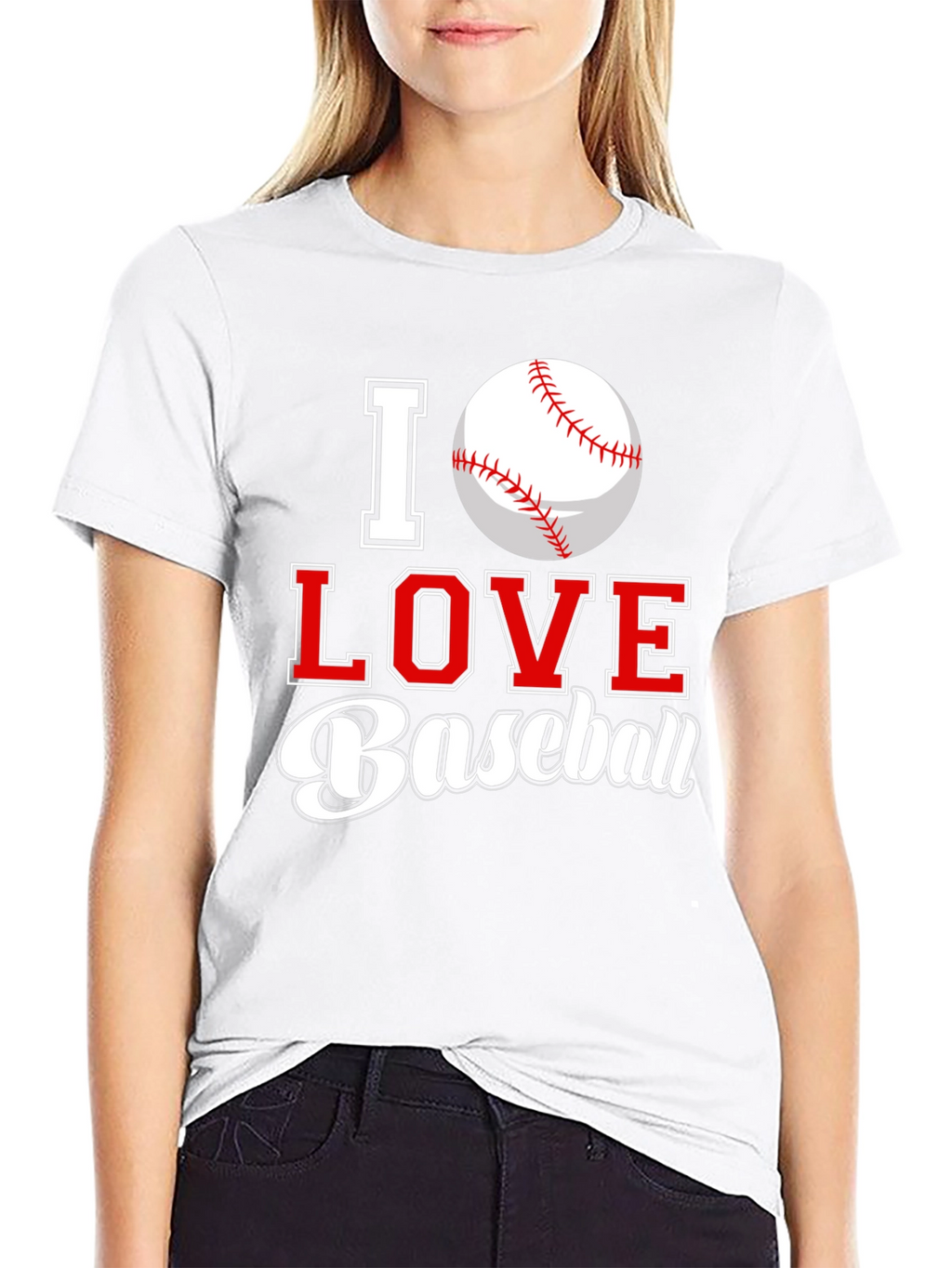 I Love Baseball Graphic Tee