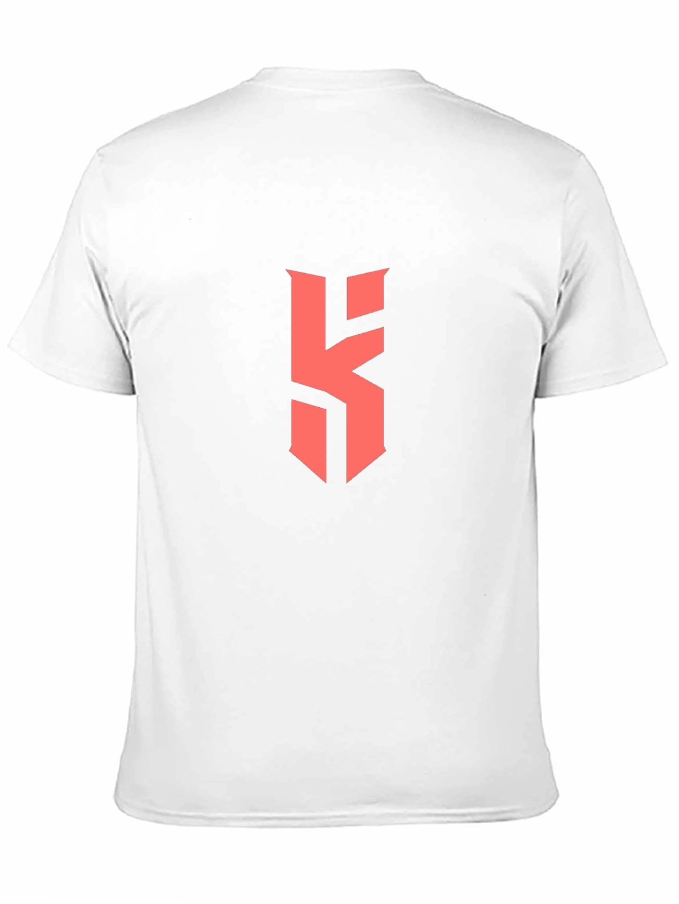 Black T-Shirt with Bold Red Letter Logo
