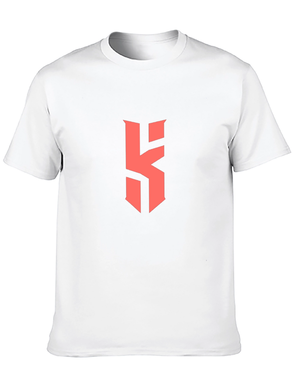 Black T-Shirt with Bold Red Letter Logo