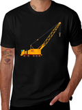 Construction Crane Graphic T-Shirt