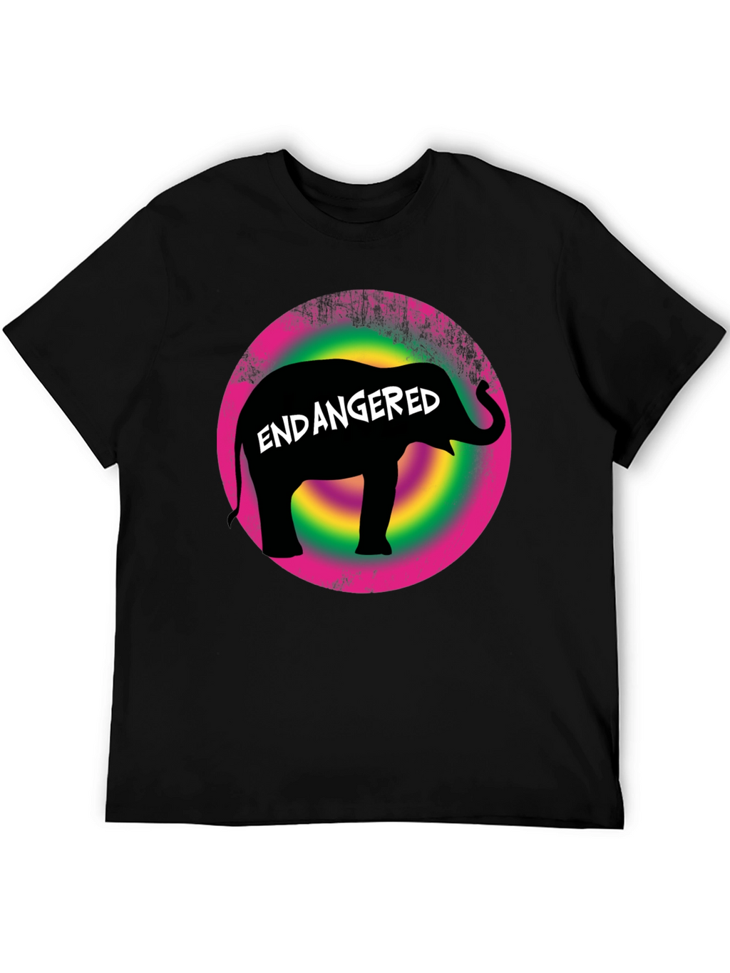 Endangered Elephant Graphic T-Shirt