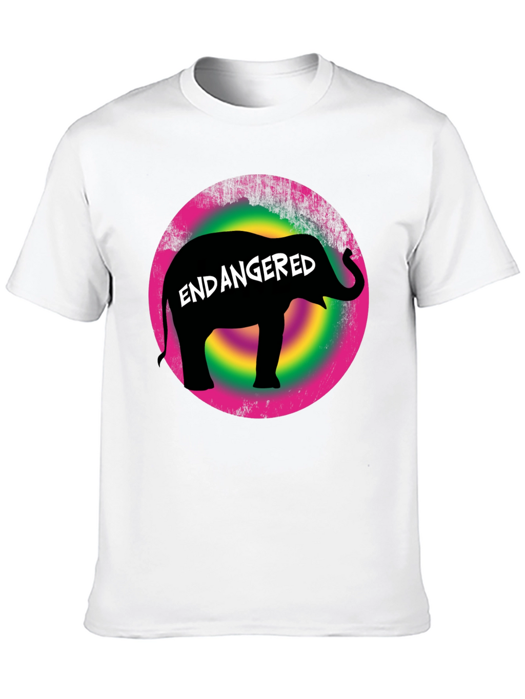 Endangered Elephant Graphic T-Shirt