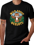 Wild About Ocelots Graphic T-Shirt