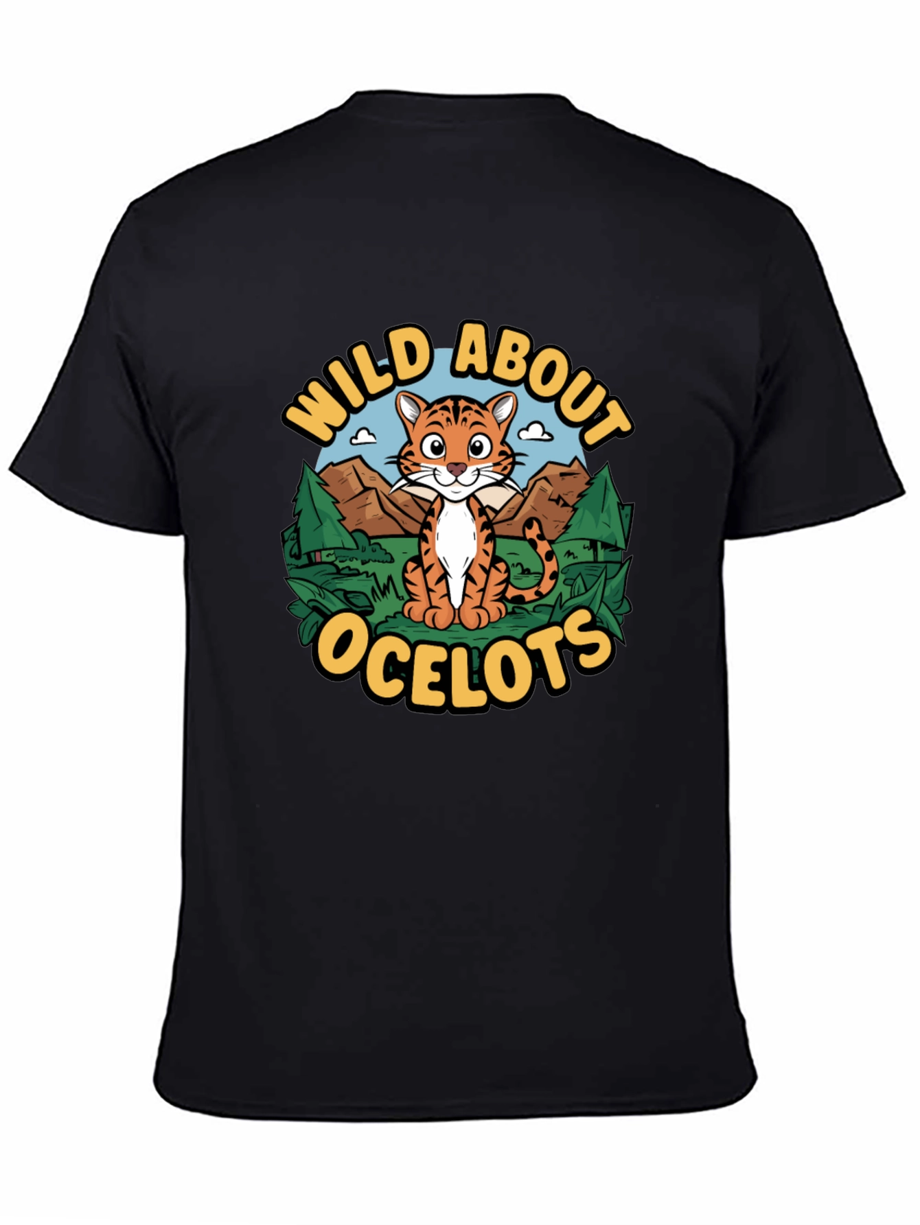 Wild About Ocelots Graphic T-Shirt