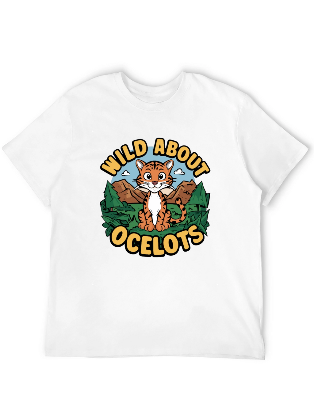 Wild About Ocelots Graphic T-Shirt