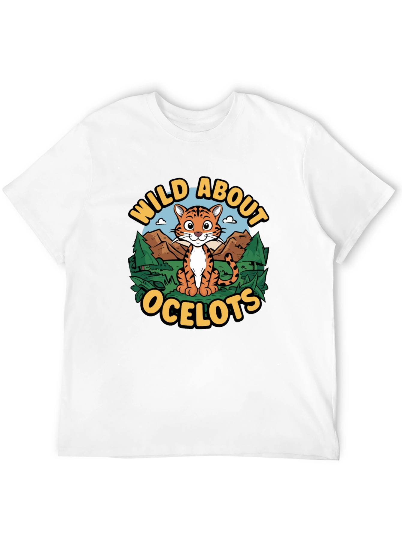 Wild About Ocelots Graphic T-Shirt