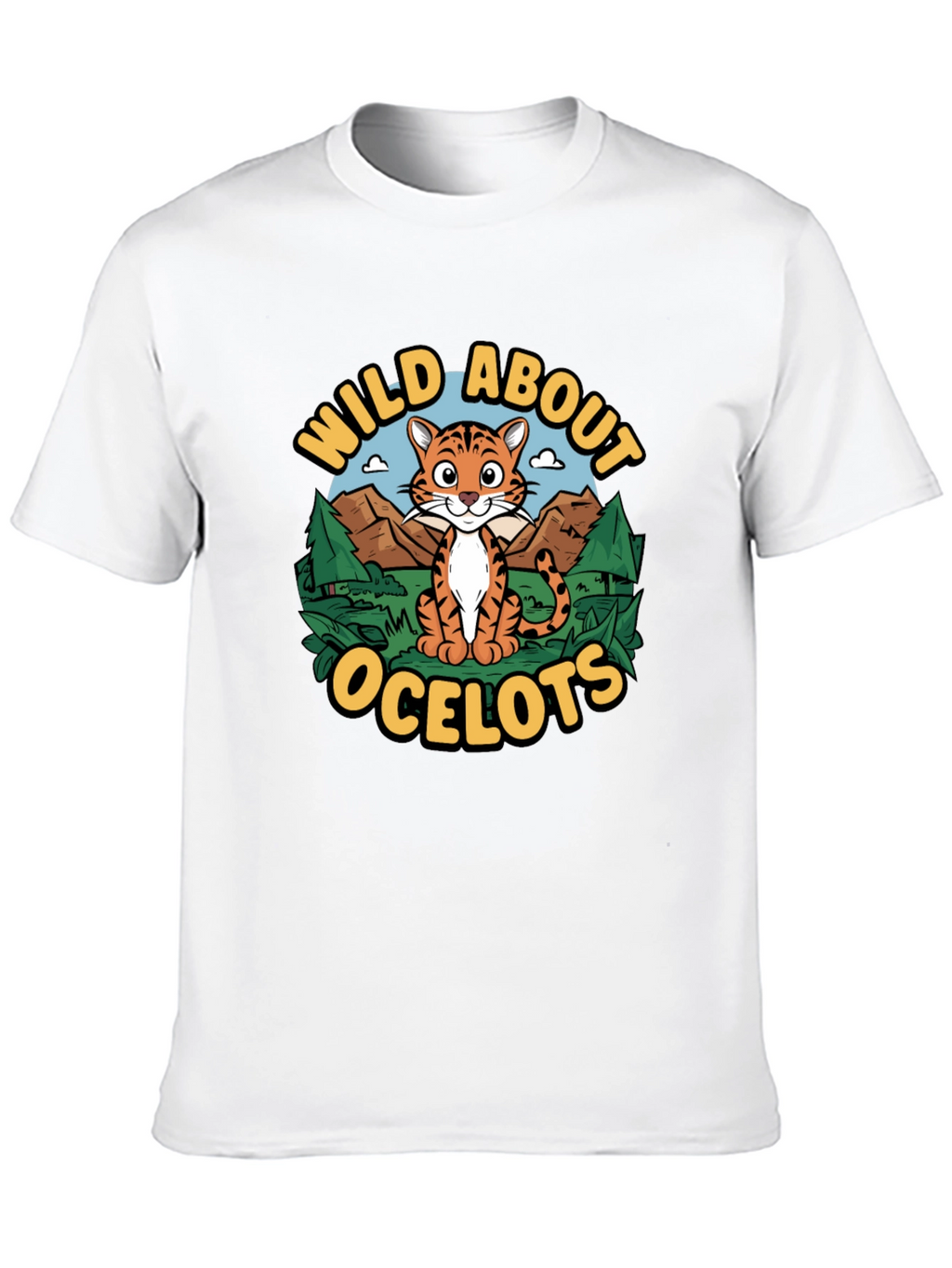 Wild About Ocelots Graphic T-Shirt