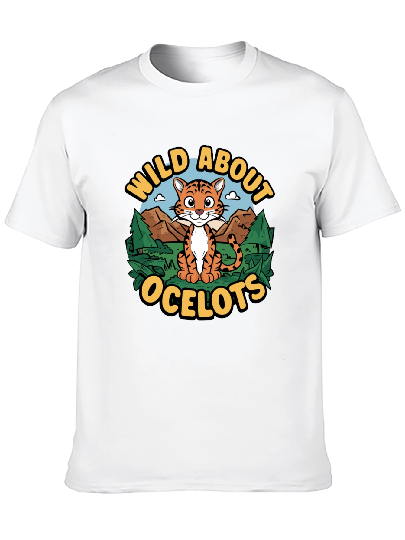 Wild About Ocelots Graphic T-Shirt