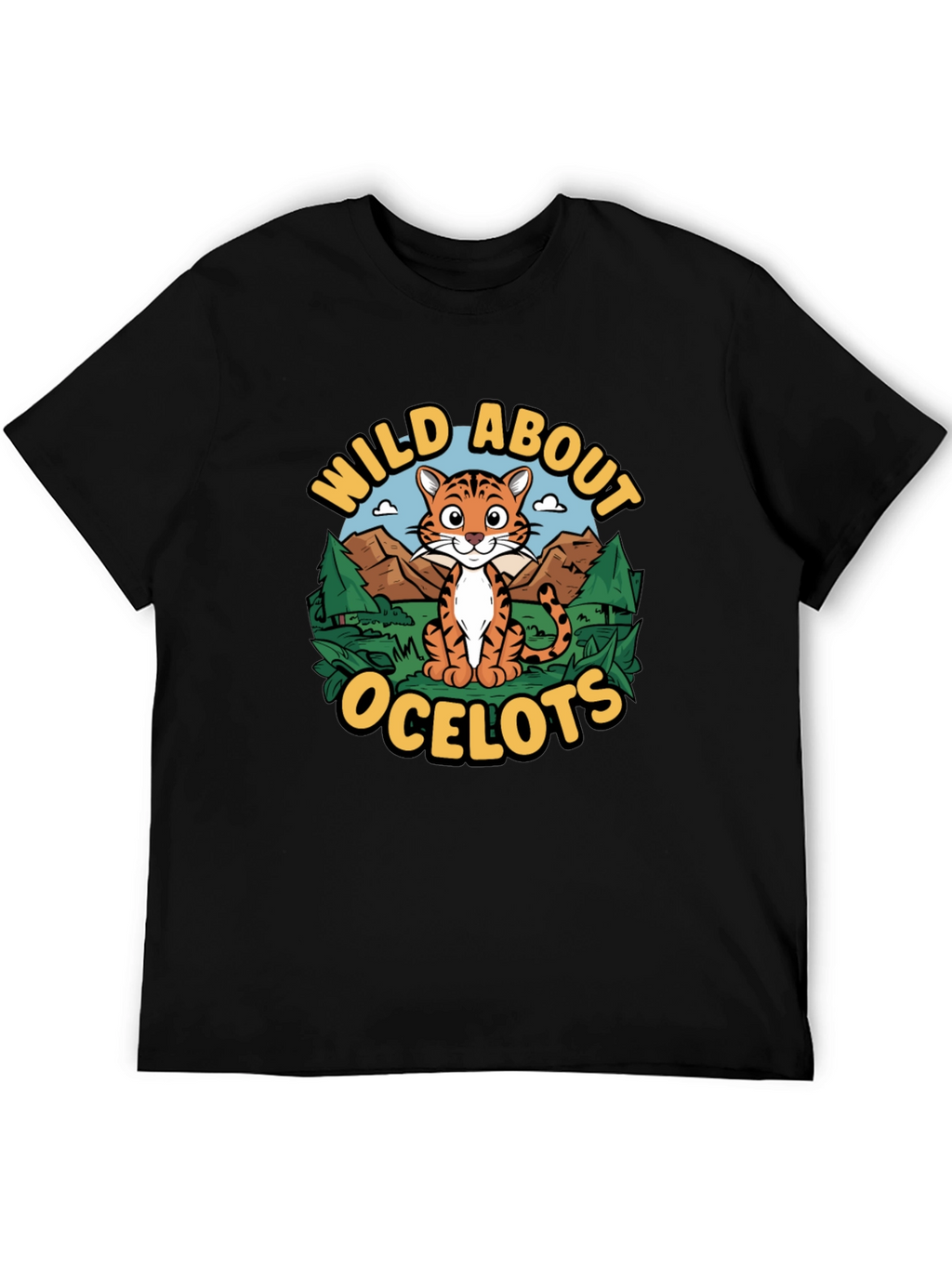 Wild About Ocelots Graphic T-Shirt