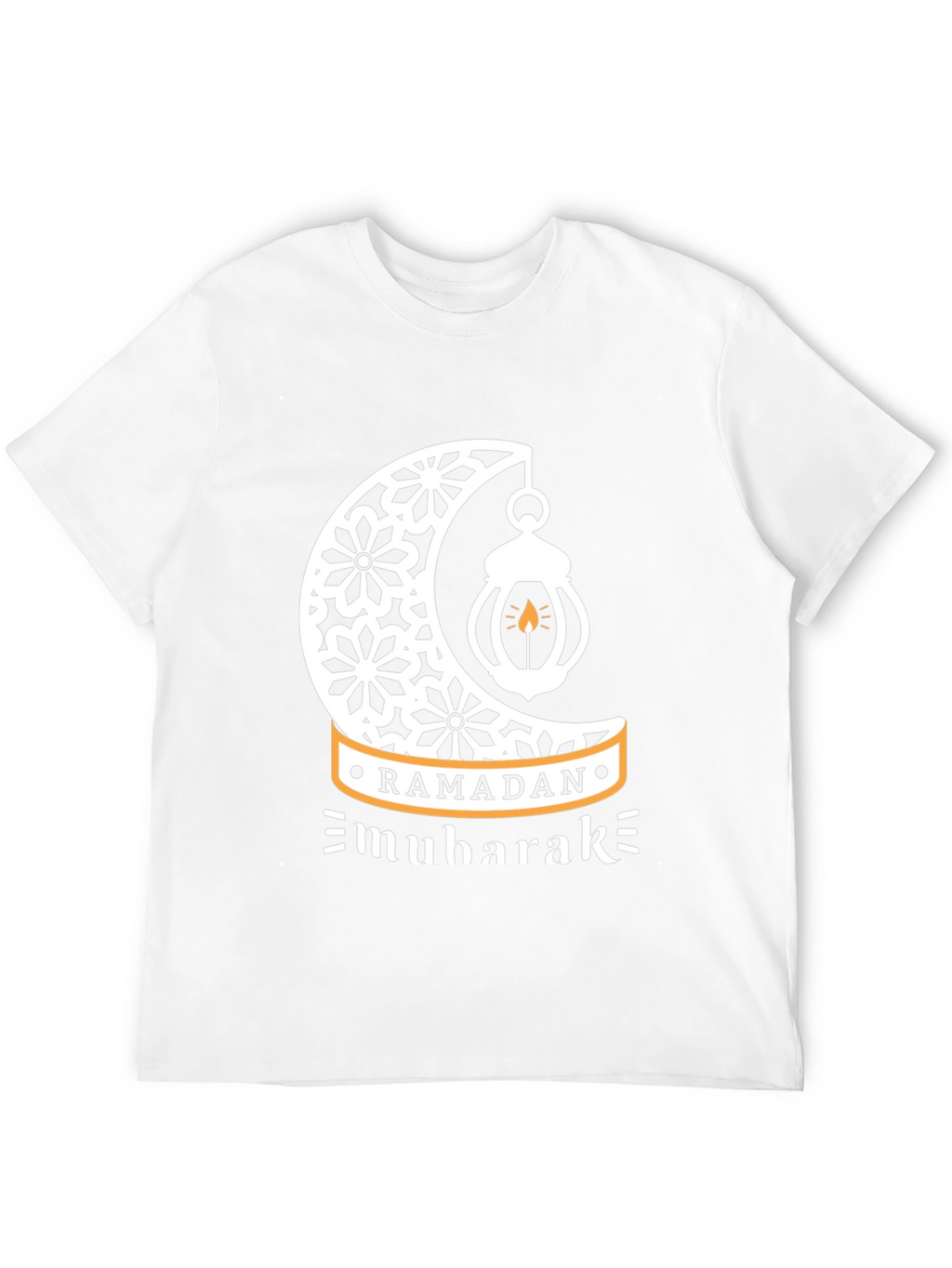 Ramadan Mubarak T-Shirt - Festive Islamic Crescent Moon Design