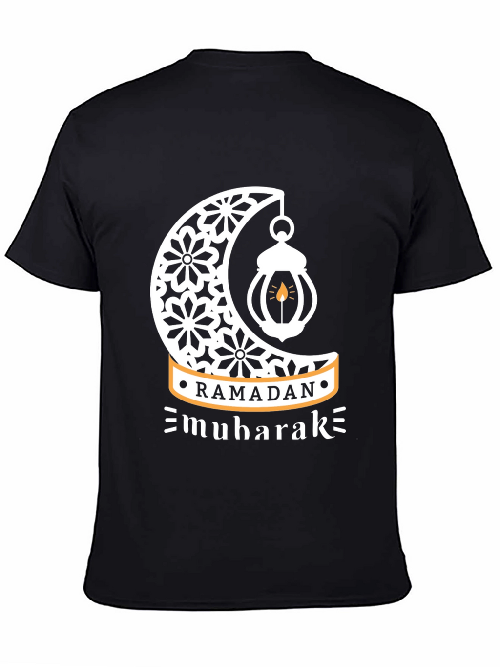 Ramadan Mubarak T-Shirt - Festive Islamic Crescent Moon Design