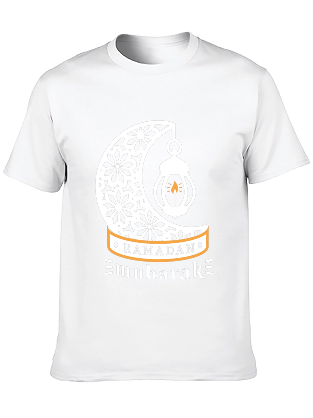 Ramadan Mubarak T-Shirt - Festive Islamic Crescent Moon Design