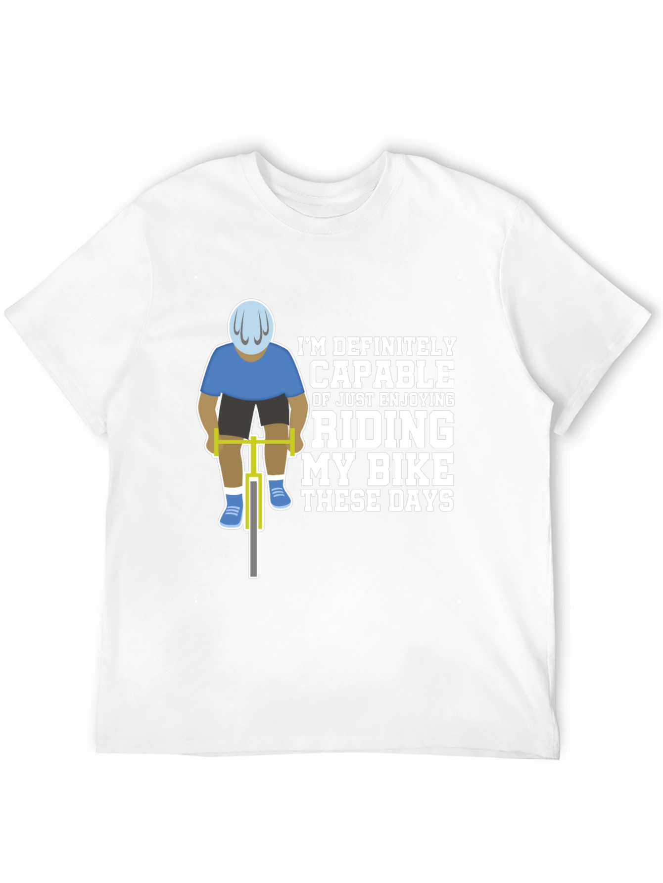 Funny Cycling T-Shirt - Riding My Bike These Days