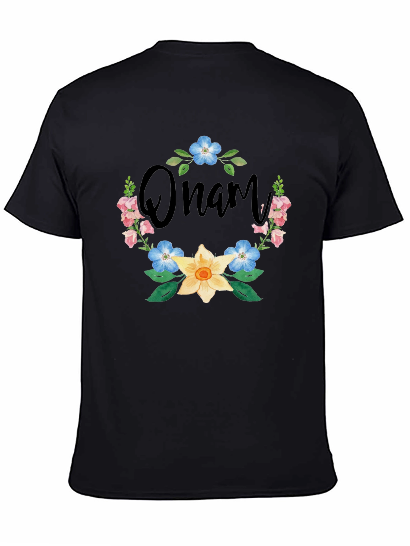 Floral Onam T-Shirt - Celebrate the Festival in Style