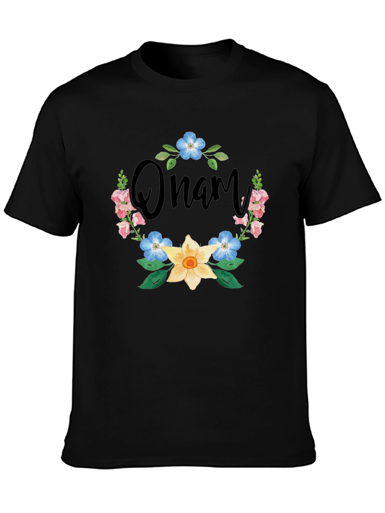 Floral Onam T-Shirt - Celebrate the Festival in Style