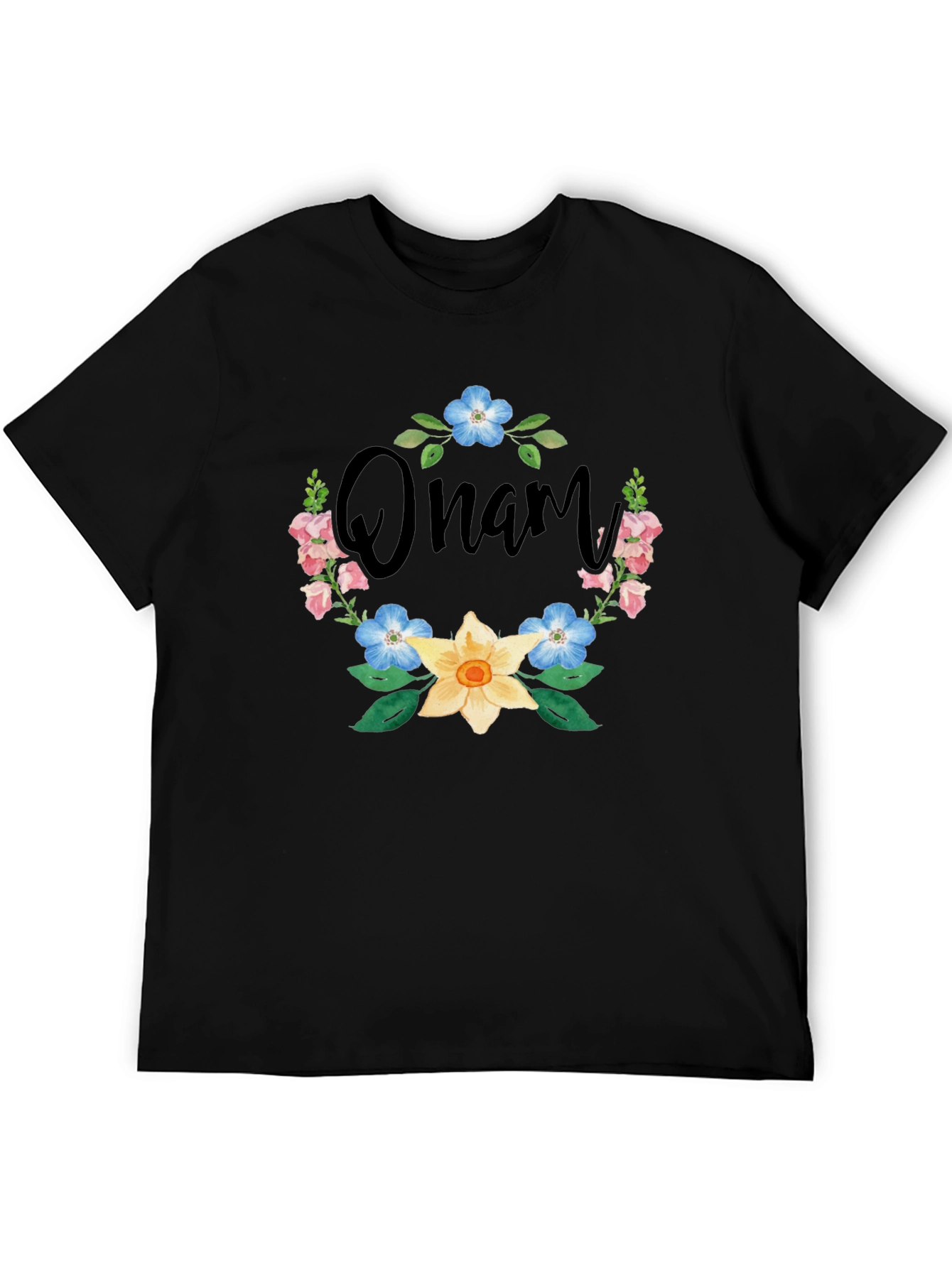 Floral Onam T-Shirt - Celebrate the Festival in Style
